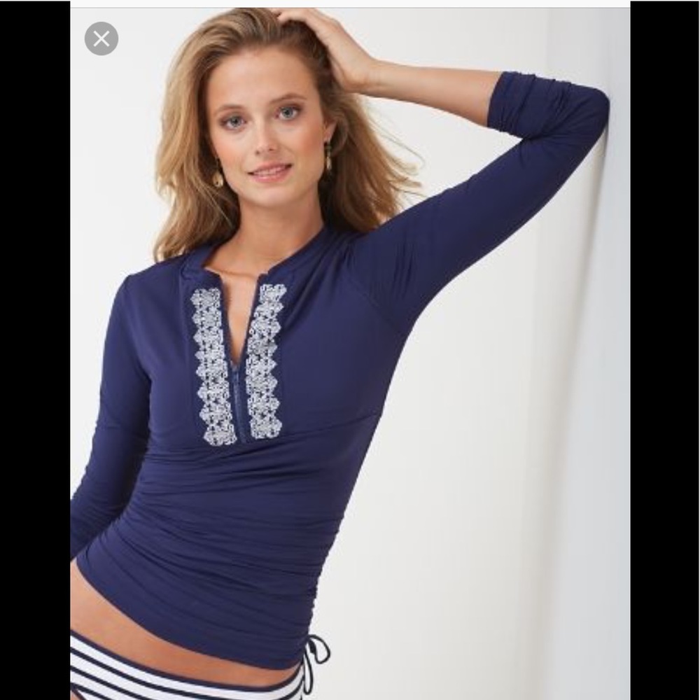 Tommy Bahama Long Sleeve Rash Guard  -  (EUC)